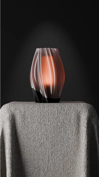 Beautiful Flowing Lamp with inner Diffuser