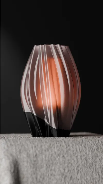 Beautiful Flowing Lamp with inner Diffuser
