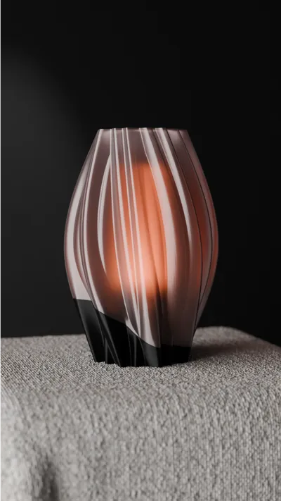 Beautiful Flowing Lamp with inner Diffuser